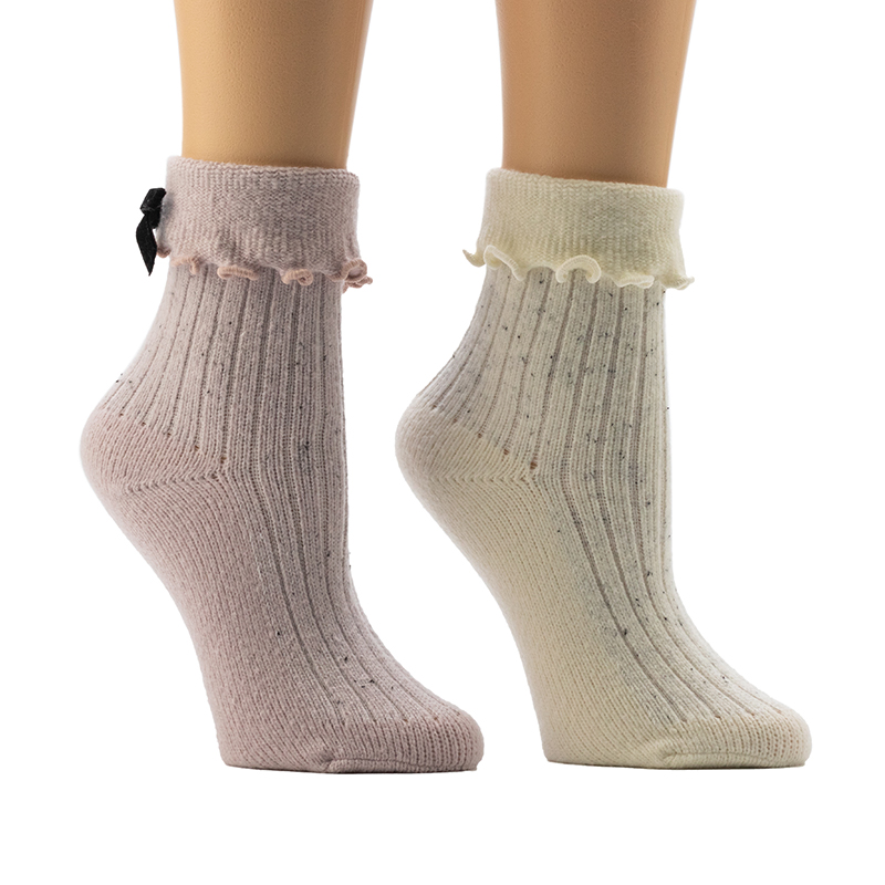 Ladies'Fleck 3x1 Rib Cozy Home Socks