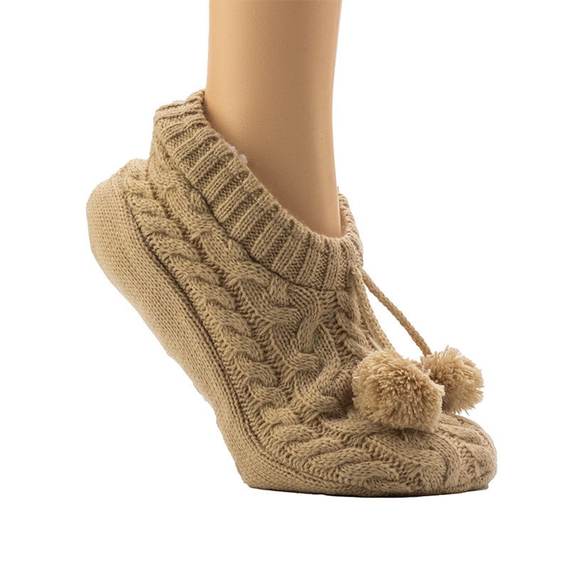 Ladies'Roving Cable Fitted Snug Lounge Home Socks