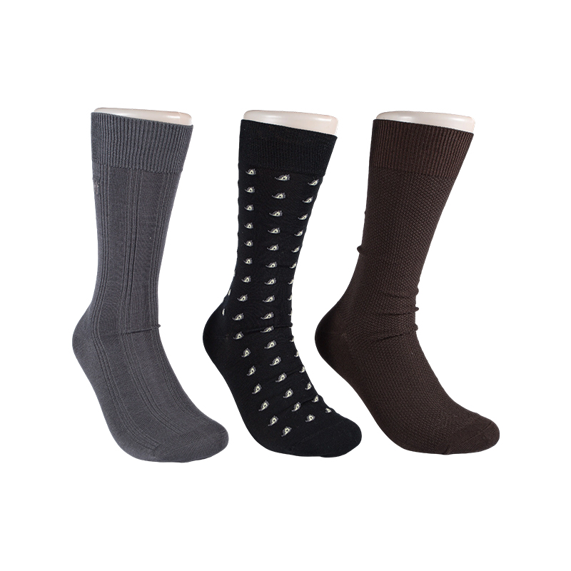 Mercerized Cotton Crew Socks ng Men's
