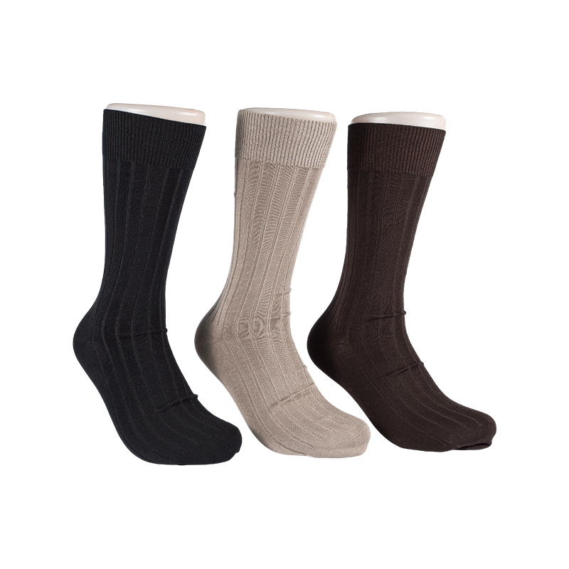 Mercerized Cotton Crew Socks ng Men's