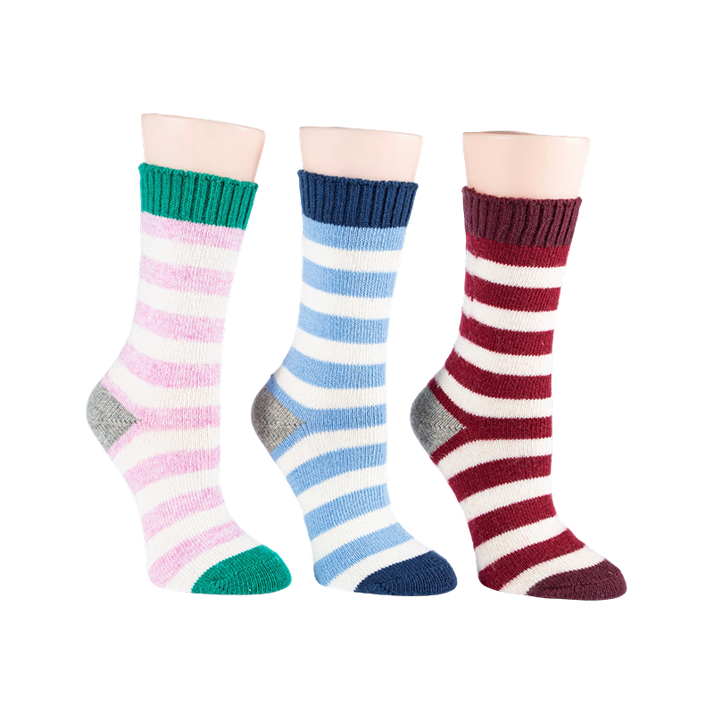 Mga Medyas na Ladies Wool Stripe