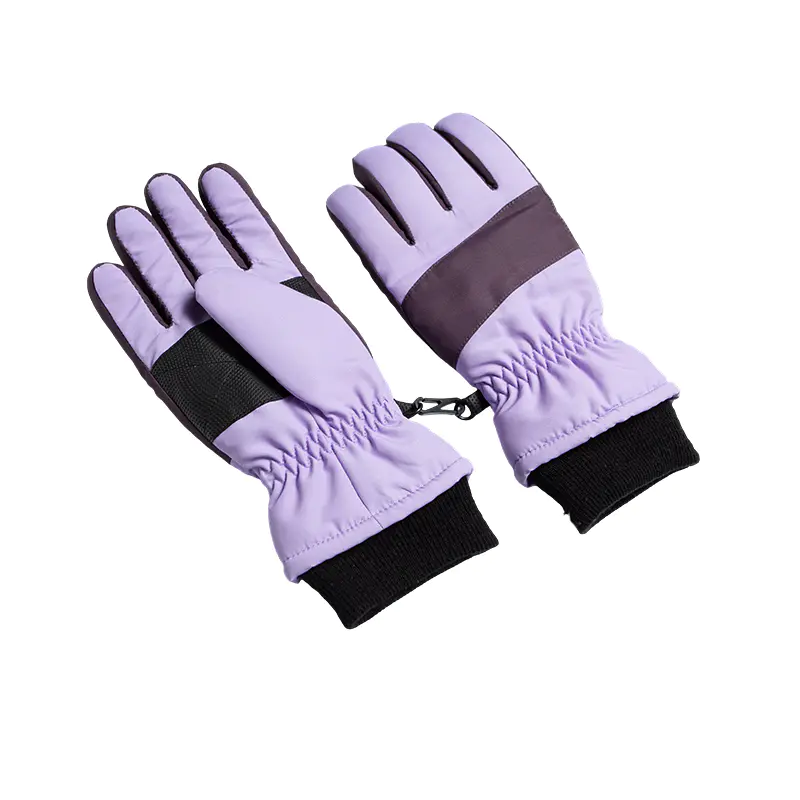 Mga Colorblock Ski Gloves ng Bata