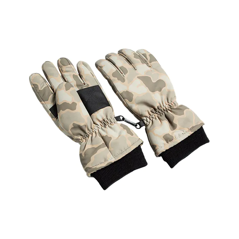 Mga Camo Ski Gloves ng Bata