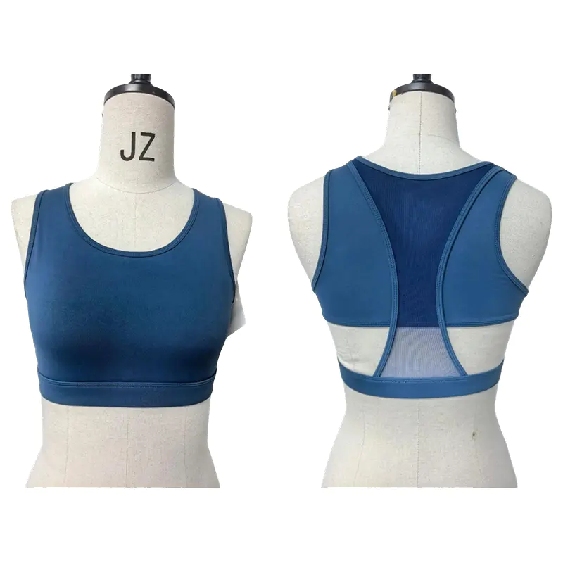 Pambabaeng Sports Bra na May Mesh