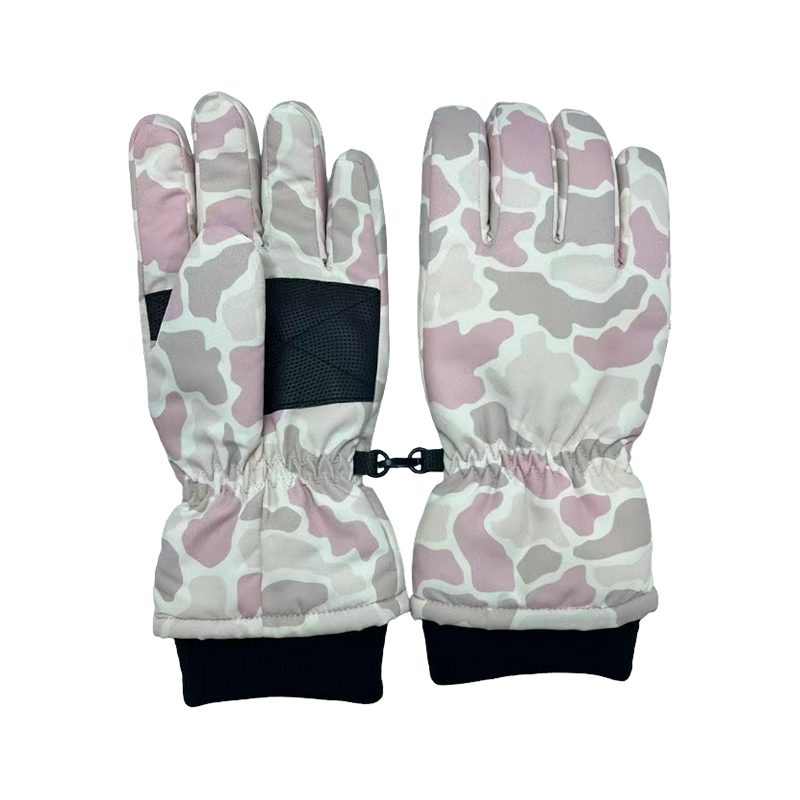 Mga Camo Ski Gloves ng Bata